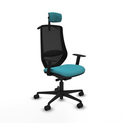 Chaise de Bureau Piqueras y Crespo D036N2H Turquoise