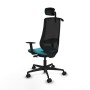 Chaise de Bureau Piqueras y Crespo D036N2H Turquoise