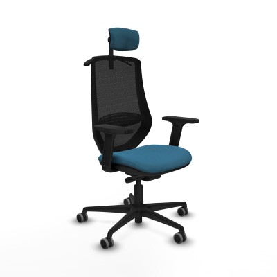 Chaise de Bureau Piqueras y Crespo D036G2H Noir Vert pétrole