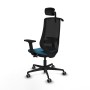 Chaise de Bureau Piqueras y Crespo D036G2H Noir Vert pétrole