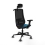 Chaise de Bureau Piqueras y Crespo D036G2H Noir Vert pétrole