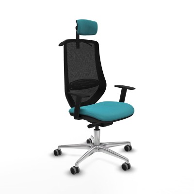 Chaise de Bureau Piqueras y Crespo D086G2H Turquoise