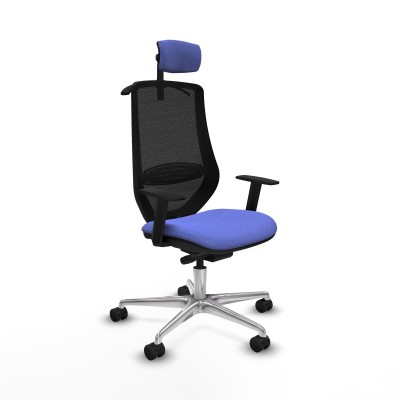 Chaise de Bureau Piqueras y Crespo D086N2H Bleu clair
