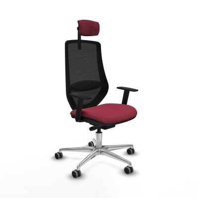 Chaise de Bureau Piqueras y Crespo D086G2W Bordeaux