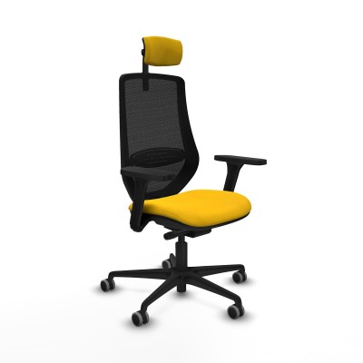 Chaise de Bureau Piqueras y Crespo D036G2W Jaune