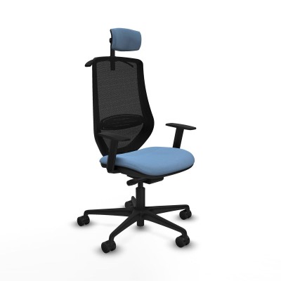 Chaise de Bureau Piqueras y Crespo D036N2H Bleu ciel