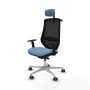 Chaise de Bureau Piqueras y Crespo D086G2H Bleu ciel