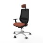 Chaise de Bureau Piqueras y Crespo D086G2W Marron Noir