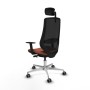 Chaise de Bureau Piqueras y Crespo D086G2W Marron Noir