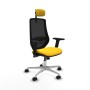 Chaise de Bureau Piqueras y Crespo D086N2W Jaune