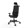 Office Chair Piqueras y Crespo D036N2H Black Dark brown