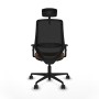Office Chair Piqueras y Crespo D036N2H Black Dark brown