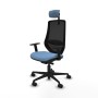 Chaise de Bureau Piqueras y Crespo D036N2W Bleu ciel