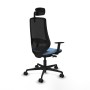 Chaise de Bureau Piqueras y Crespo D036N2W Bleu ciel