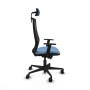 Chaise de Bureau Piqueras y Crespo D036N2W Bleu ciel