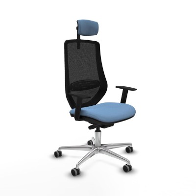 Chaise de Bureau Piqueras y Crespo D086G2W Bleu ciel
