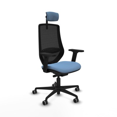 Chaise de Bureau Piqueras y Crespo D036G2W Bleu ciel