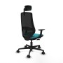 Chaise de Bureau Piqueras y Crespo D036N2W Turquoise
