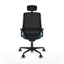 Chaise de Bureau Piqueras y Crespo D036N2H Noir Vert pétrole