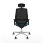 Chaise de Bureau Piqueras y Crespo D086G2W Turquoise