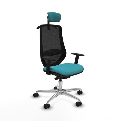 Chaise de Bureau Piqueras y Crespo D086N2H Turquoise