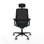 Chaise de Bureau Piqueras y Crespo D036G2W Noir Vert pétrole