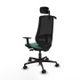 Chaise de Bureau Piqueras y Crespo D036N2H Vert émeraude