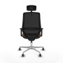 Chaise de Bureau Piqueras y Crespo D086G2W Noir Brun foncé