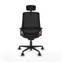 Chaise de Bureau Piqueras y Crespo D036N2W Noir Brun foncé