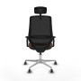 Chaise de Bureau Piqueras y Crespo D086G2H Noir Brun foncé