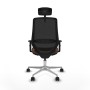 Chaise de Bureau Piqueras y Crespo D086N2H Noir Brun foncé