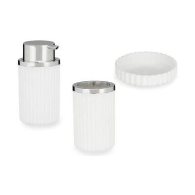 Bath Set Berilo 3318-1 White Plastic