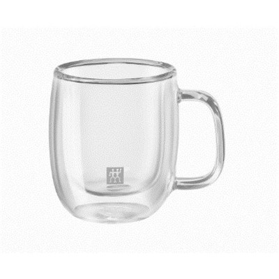 Ensemble de 2 tasses à café Zwilling 39500-110 Verre Borosilicaté 80 ml Transparent 2 Pièces (2 Unités)