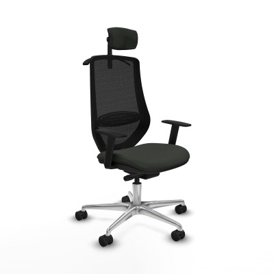 Chaise de Bureau Piqueras y Crespo D086N2H Noir
