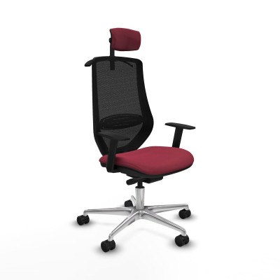 Chaise de Bureau Piqueras y Crespo D086N2H Bordeaux