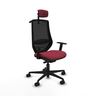 Chaise de Bureau Piqueras y Crespo D036N2H Bordeaux