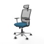 Chaise de Bureau Piqueras y Crespo 1B086G2 Gris Vert pétrole