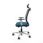 Chaise de Bureau Piqueras y Crespo 1B086G2 Gris Vert pétrole