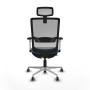 Chaise de Bureau Piqueras y Crespo 1B086G2 Gris Vert pétrole