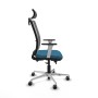 Chaise de Bureau Piqueras y Crespo 1B086G2 Gris Vert pétrole