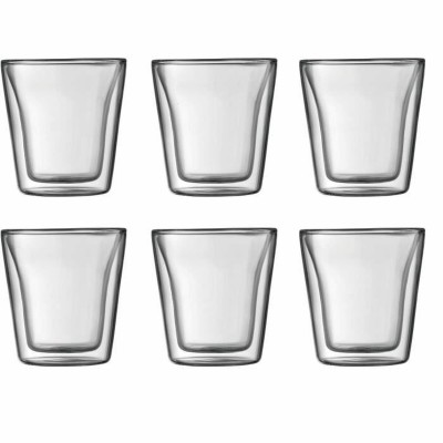 Set of glasses Bodum 100 ml Transparent Borosilicate Glass Smooth 6 Pieces (6 Units)