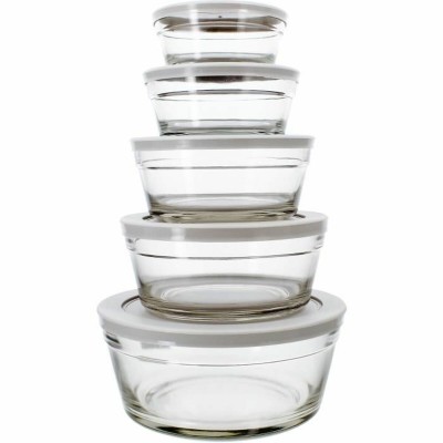 Récipient de Conservation des Aliments Menastyl Rond 150 ml 400 ml (5 Unités)