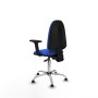 Office Chair Piqueras y Crespo Aýna AS bali azul brazos 2D base cromada topes Blue