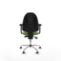 Office Chair Piqueras y Crespo Aýna AS bali pistacho brazos 2D base cromada topes Pistachio
