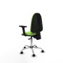 Office Chair Piqueras y Crespo Aýna AS bali pistacho brazos 2D base cromada ruedas autofrenantes 50mm Pistachio