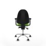 Office Chair Piqueras y Crespo Aýna AS bali pistacho brazos 2D base cromada ruedas autofrenantes 50mm Pistachio