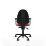 Office Chair Piqueras y Crespo Aýna AS bali naranja oscuro brazos 2D base poliamida ruedas nailon 50mm Dark Orange