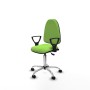 Office Chair Piqueras y Crespo Aýna AS bali pistacho brazos fijos base cromada ruedas nailon 50mm Pistachio