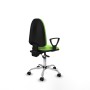 Office Chair Piqueras y Crespo Aýna AS bali pistacho brazos fijos base cromada ruedas nailon 50mm Pistachio