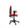 Office Chair Piqueras y Crespo Aýna AS bali naranja oscuro brazos 2D base poliamida topes Dark Orange